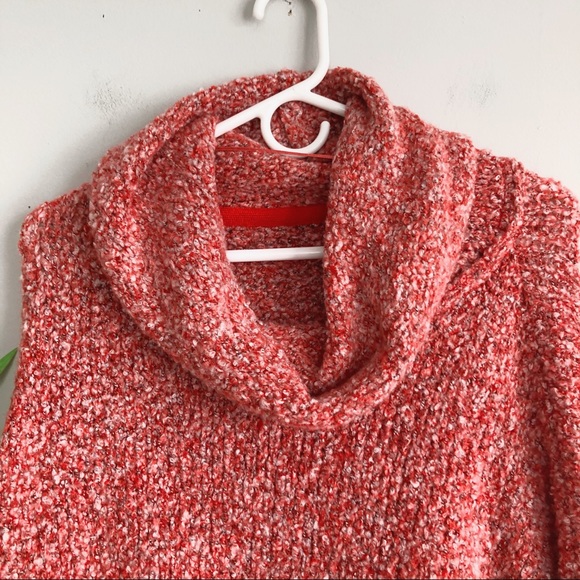 SOLD Free People BFF Cowl Neck Pullover Sweater in Scarlet Flame NWT - Picture 6 of 11